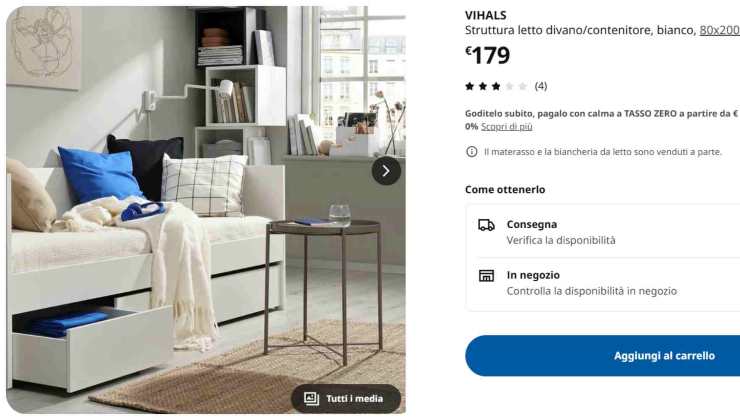 Divano letto contenitore di Ikea - dentrolanotiziabreak.it - 20250916