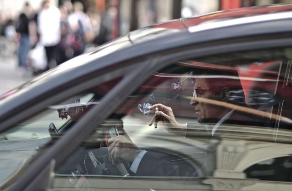 multa in auto ferma