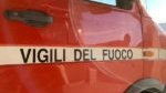 Incendio di sterpaglie a Vicopisano sulla via Provinciale Vicarese