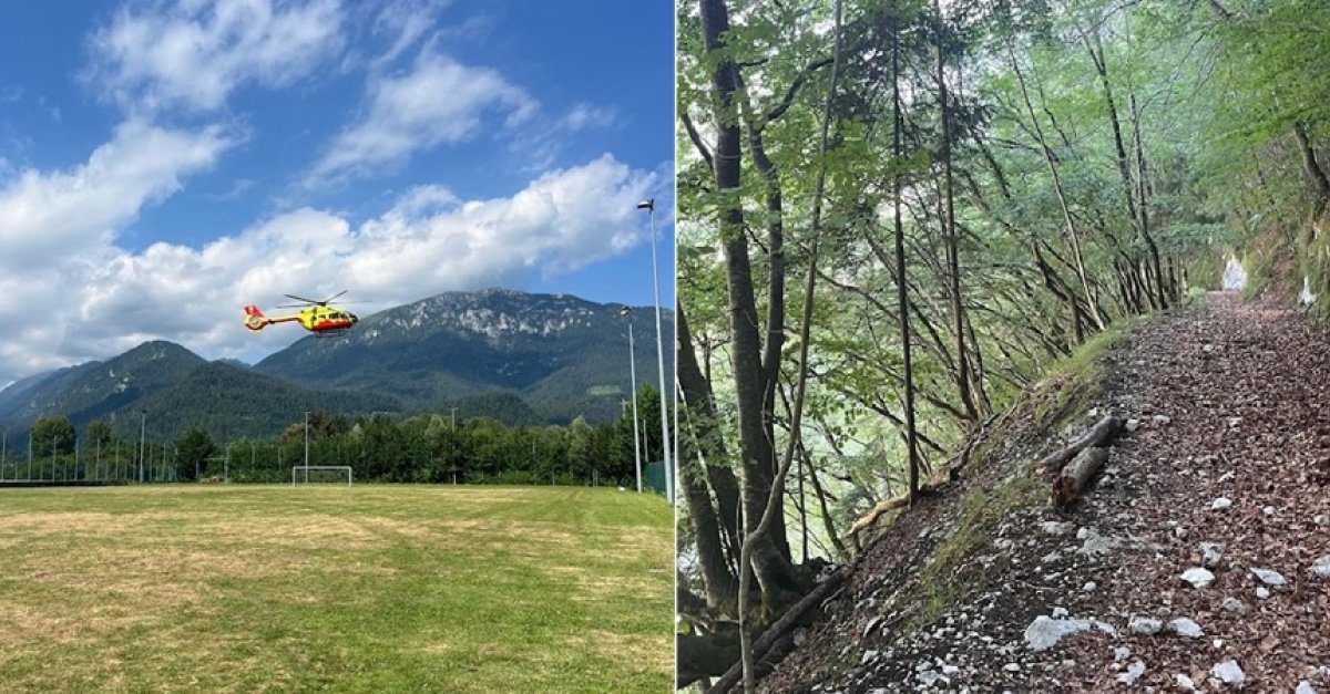 Tragico incidente in montagna: biker precipita in un dirupo e muore dopo un’ora di ricerche