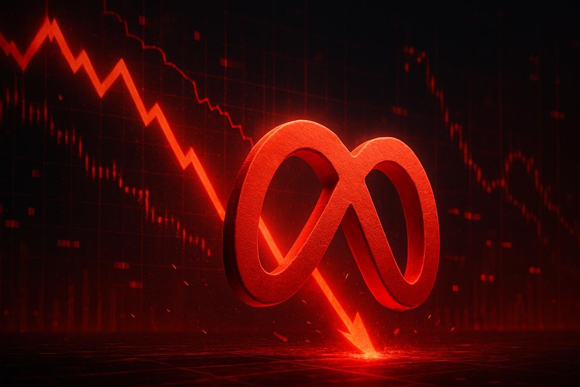 Meta in calo del 11% dopo i conti: sotto EMA, primo supporto a 578 dollari