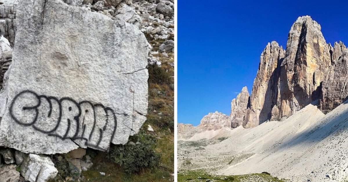 Graffiti e vandalismo sulle Dolomiti, la guida alpina chiede rispetto per la natura